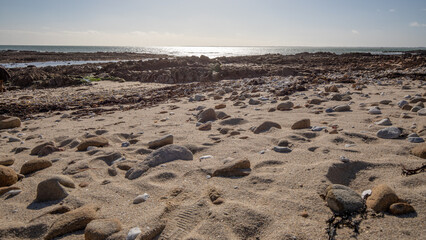 The beach in Quiberon in France