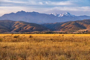 autumn landscape in the mountains