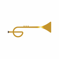 Obraz na płótnie Canvas Trumpet music instrument vector icon