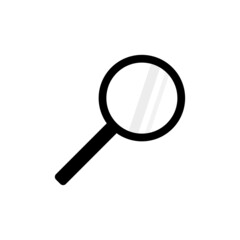 Search icon vector. Magnifying glass icon, great design for any purposes.