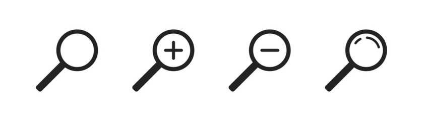 Magnifying loupe symbol vector. Magnifying glass icon, great design for any purposes.