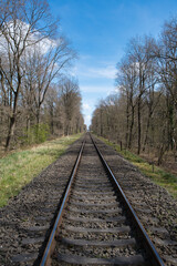 Obraz premium Ein langer Weg zum Ziel Schienen