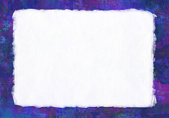 アブストラクトな背景と、手漉き和紙のフレーム