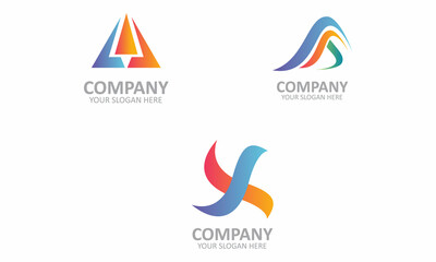 Creative Set Of AAX logo design