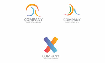 Creative Set Of AAX logo design