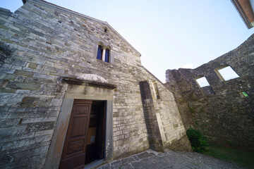 Medieval church of Saints Cornelio and Cipriano at Codiponte, Tuscany, interior