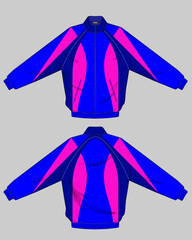 retro vintage windbreaker hoodie jacket template © Ronillo