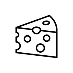 Cheese Icon Vector Design Template.