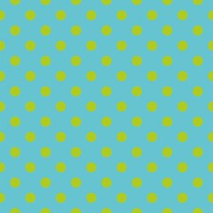 Seamless vector pattern with light green polka dots on a fresh mint green background. For desktop wallpaper, web design, hipster blog, wedding or baby shower albums, backgrounds, arts and