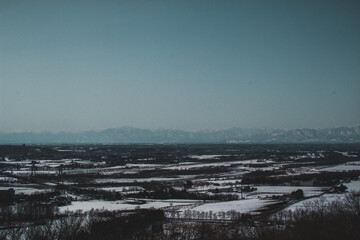 十勝ヶ丘展望台からの雪景色【北海道】