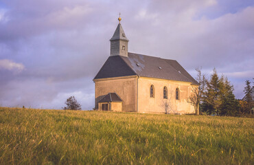 Church near Hora svate Kateriny in Czech republic.