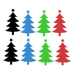 Christmas trees clip art