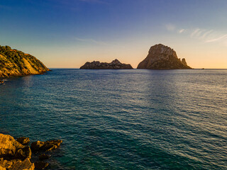 Es Vedra viewpoint in Ibiza, Spain