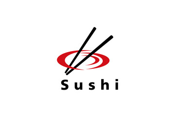 Japanese Sushi Seafood logo design inspiration