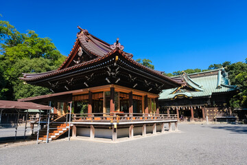 Fototapeta premium 静岡県三島市 三嶋大社 舞殿と拝殿