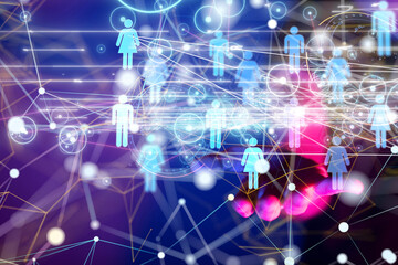 conference Digital Network and data concept 3d