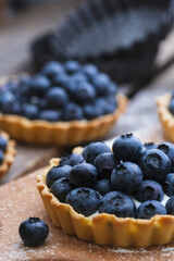Tartlets with blueberry
