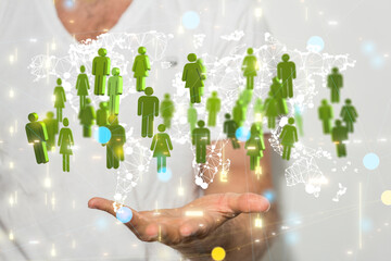 Structure of world economy, communication network global