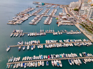 San Antonio city in Ibiza, Spain