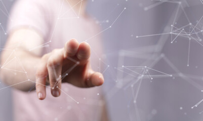 Global digital connections with technology