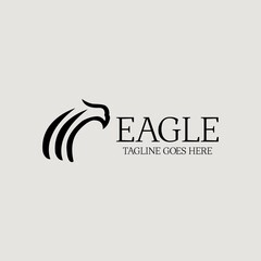 Eagle logo design template. Vector illustration