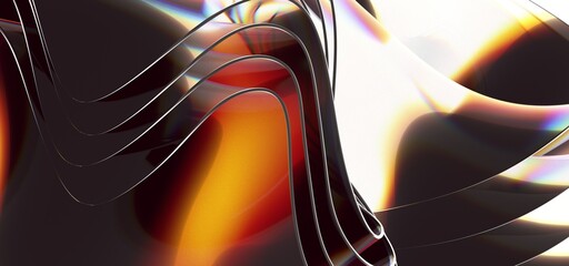 Abstract 3d render, futuristic background design, modern illustration