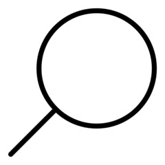 Search Flat Icon Isolated On White Background