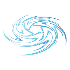 Spinning Galaxy Abstract Maelstrom Flat Icon Isolated On White Background