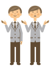 男性　学生　制服