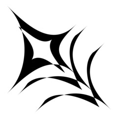 Blast Star Abstract Flat Icon Isolated On White Background