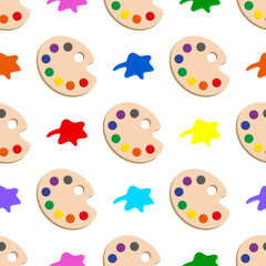Fototapeta premium seamless pattern with paints