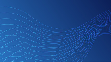 Naklejka premium Abstract blue background and curve shape, background with copy space for design, vector.