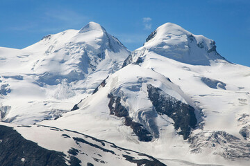 Fototapeta na wymiar Castor and Pollux, Swiss Alps