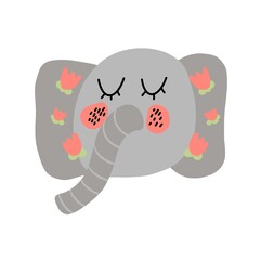 Cute card for Baby Shower with elephant