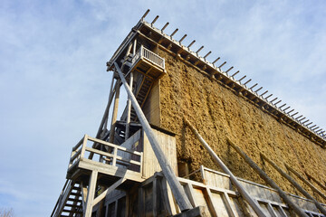 Graduation Tower construction in Bad Kösen, Germany