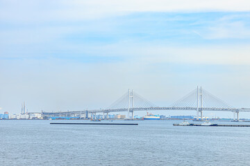 横浜ベイブリッジ　神奈川県横浜市　Yokohama Bay Bridge. Kanagawa-ken Yokohama city.