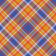 Plaid pattern vector. Check fabric texture. Seamless textile design for clothes, paper print.