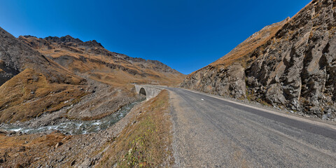 mountain pass road alps col de l'iseran