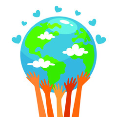 symbol, meadow, ecology, world, grass, protect, daisy, map, green, sun, cartoon, nature, recycling, leaf, flower, environment, earth, garden, hanging, happy, shape, april, enjoying, cloud, eco, spring