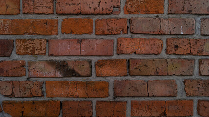 Obraz premium Old orange brick wall 