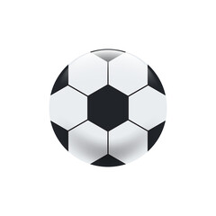 Soccer ball on a white background, Vector.