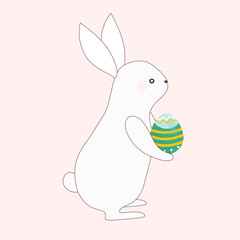 easter bunny with egg