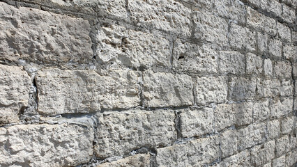 Limestone wall