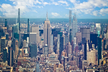 New York City uptown epic skyline view