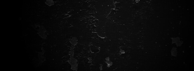 Obraz na płótnie Canvas Scary dark walls, Long black concrete cement texture for background