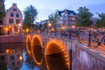 Pre-Dawn Amsterdam Bridge