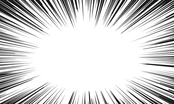 Manga radial speed line design 集中線