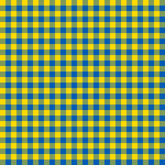 small gingham pattern made of Ukrainian flag stripes
