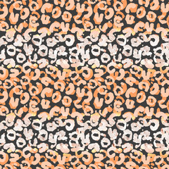 Light pink leopard spots on gray seamless pattern. Template for decorating designs and illustrations.