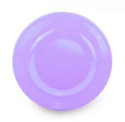 Obraz premium empty plate isolated on white background